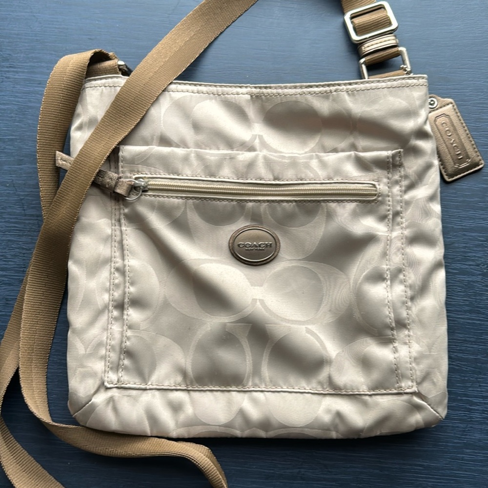 Coach fabric crossbody.
